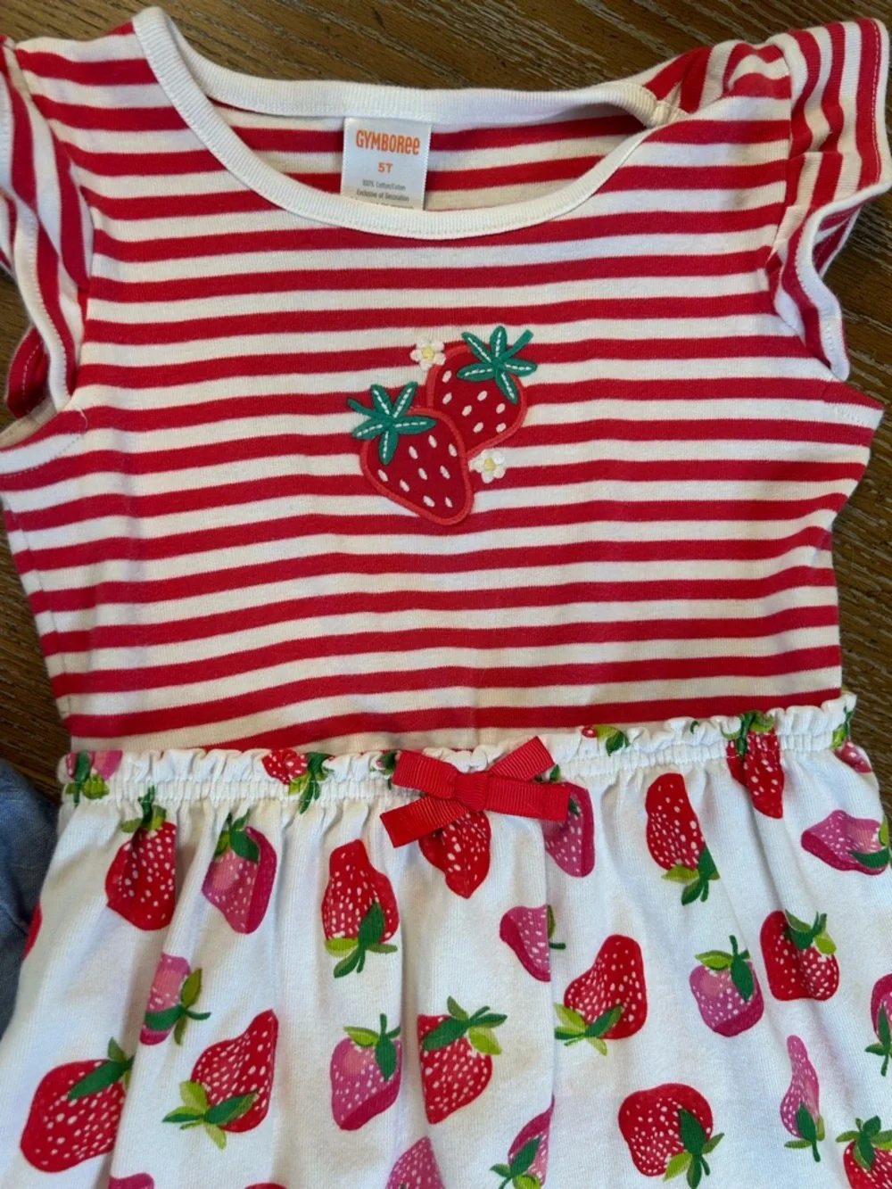 Girls Rainbow & Strawberry Dress Set - Multicolor - Picture 2 of 5